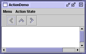 A snapshot of ActionDemo when 